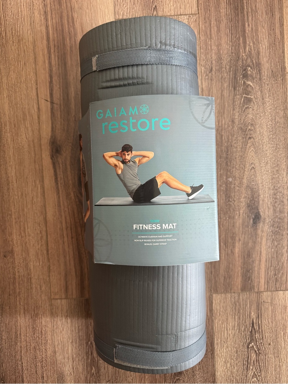 ⭐️NWT⭐️ Gaiam Restore Fitness Yoga Mat, Grey